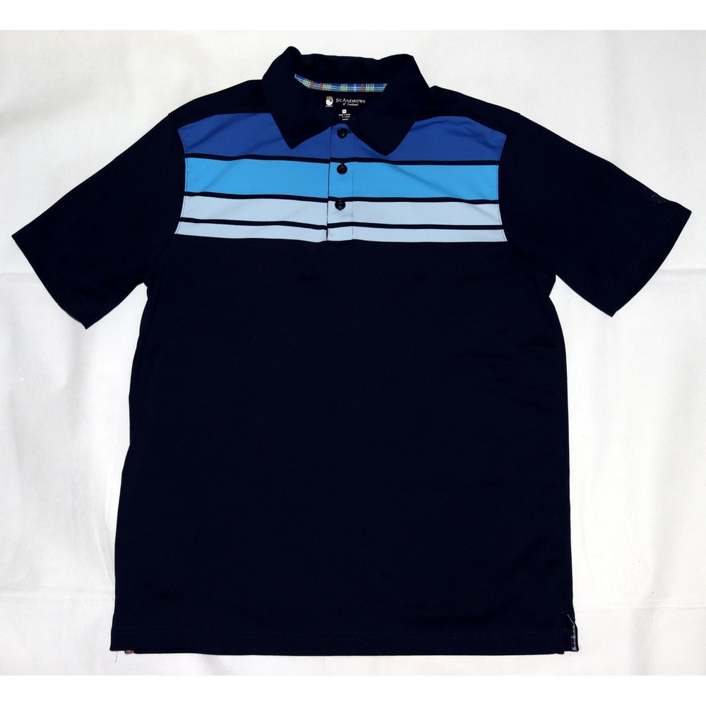 St Andrews of Scotland Men's Short Sleeve Golf‎ Polo Shirt Size Medium